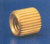Brass Straight Knurled Moulding Insert